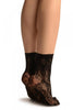 Black Versailles Lace Socks Ankle High