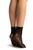 Black Orchids Lace Socks Ankle High