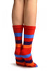 Rainbow Stripes & Printed Smiles Ankle High Toe Socks