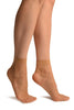 Beige With Three Dots Ankle High Socks