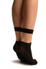 Je Taime Black Ankle High Socks