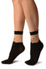 Je Taime Black Ankle High Socks