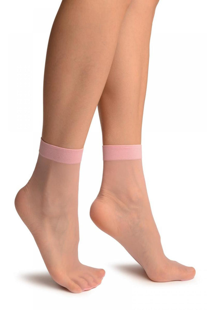 Baby Pink Summer Ankle High Socks