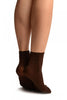 Brown Comfort Top Strong Ankle High Socks