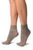 Grey Comfort Top Strong Ankle High Socks