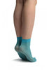 Blue With Fine Lurex Ankle High Socks