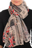 British Flag & Bar Code Unisex Scarf & Beach Sarong