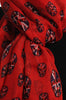 Red With British Flag Skull Unisex Scarf & Beach Sarong