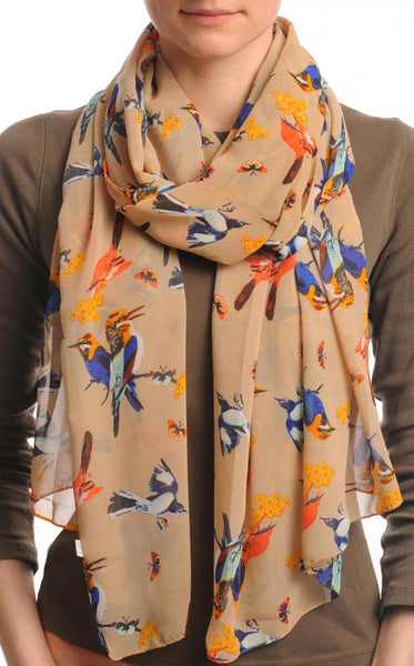 Colourful Birds on Mocha