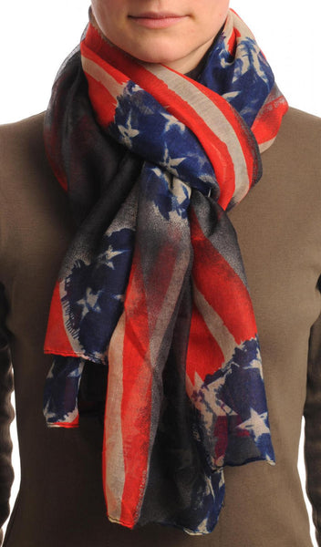 Vintage American Flag Unisex Scarf & Beach Sarong