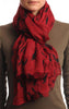 Moustaches Print On Burgundy Red Unisex Scarf & Beach Sarong