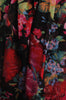 Red & Dark Red Summer Garden Flowers On Black