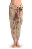 Colourful Butterflies On Sand White Unisex Scarf & Beach Sarong