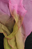 Damask Pink & Asparagus Double Layered Chiffon Ombre