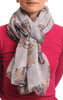 Skulls With Flowers On White Unisex Scarf & Beach Sarong