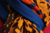 Blue Orange & Leopard With Blue Polka Dots Unisex Scarf & Beach Sarong