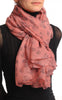 Small Black Butterflies On Soft Pink Unisex Scarf & Beach Sarong