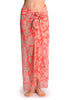 Fluorescent Pink Crosses On Sand White Unisex Scarf & Beach Sarong