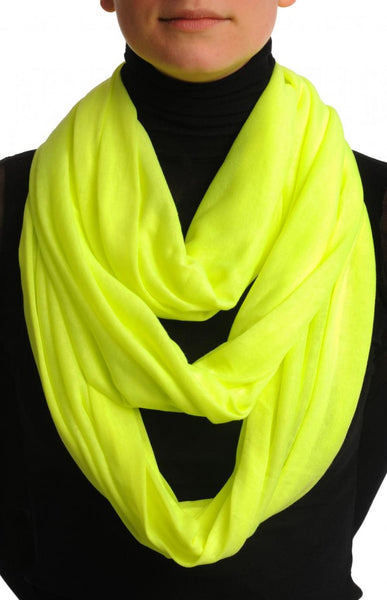 Fluorescent Green Two Or Three Loops Snood
