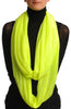 Fluorescent Green Two Or Three Loops Snood