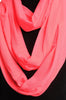 Fluorescent Light Pink Two Or Three Loops Snood