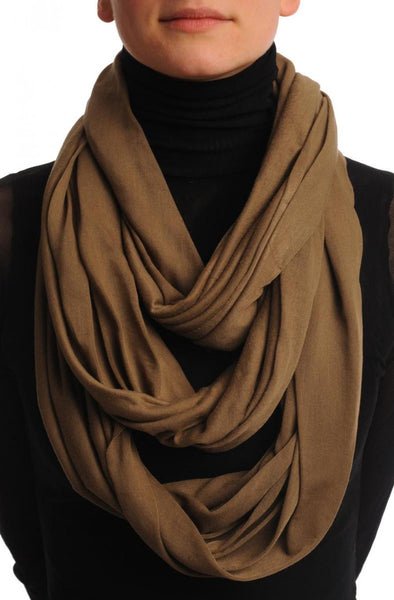 Khaki Two Or Three Loops Snood