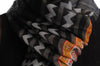 Grey Black & Orange Aztec Unisex Scarf & Beach Sarong