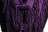 Purple With Tassels Snood Scarf