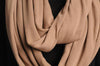 Mocha Soft Cotton Snood Scarf