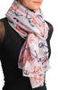 Large Blue & Red Anchors With Red Stripe Trim Unisex Scarf & Beach Sarong