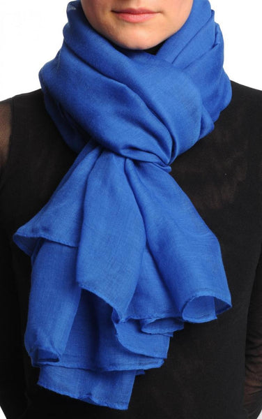 Plain Cobalt Blue Unisex Scarf & Beach Sarong