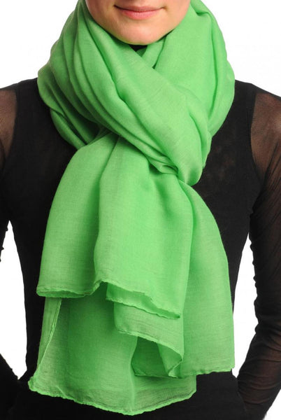 Plain Kelly Green Unisex Scarf & Beach Sarong