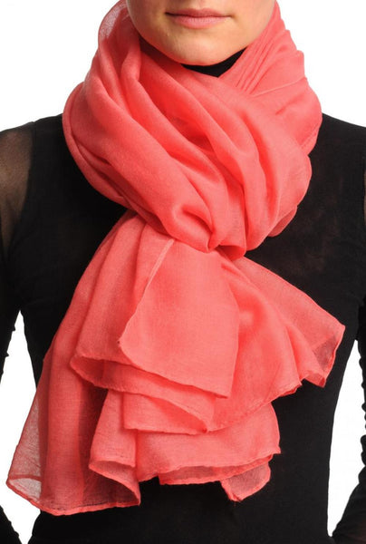 Plain Chestnut Pink Unisex Scarf & Beach Sarong