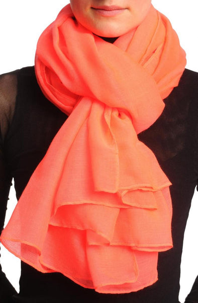 Plain Neon Pink Unisex Scarf & Beach Sarong