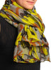 Lime Green Grey & Brown Camouflage Unisex Scarf & Beach Sarong