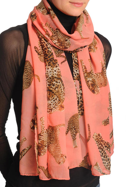 Safari Leopard On Peach Pink