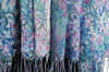 Pink & Blue Lilly Flowers With Tessels