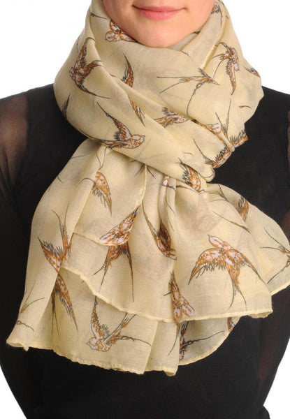 Swallow Birds On Beige