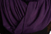 Purple Soft Cotton Snood Scarf