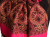 Magenta Pink With Lurex Ornaments Pashmina With Tassels