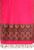 Magenta Pink With Lurex Ornaments Pashmina With Tassels
