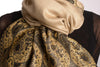 Beige With Lurex Ornaments Pashmina With Tassels