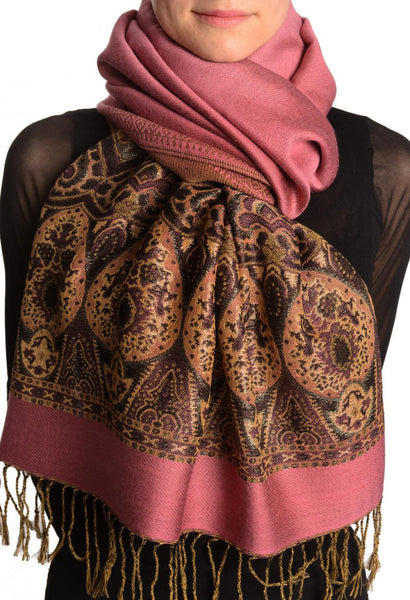 LissKiss Roses On Fuchsia Pink Pashmina Feel With Tassels - Scarf at   Women's Clothing store