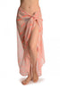 Neon Pink Moustaches On Pink Unisex Scarf & Beach Sarong