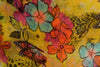 Summer Flowers & Butterflies On Yellow Unisex Scarf & Beach Sarong