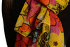 Summer Flowers & Butterflies On Yellow Unisex Scarf & Beach Sarong
