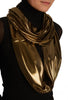 Shiny Gold Dots Snood Scarf