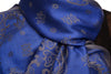 Small Butterflies On Klein Blue Pashmina With Tassels