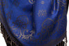 Small Butterflies On Klein Blue Pashmina With Tassels