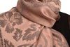 Large Paisley & Roses On Chestnut Pink Pashmina With Tassels